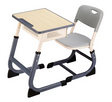 Height Adjustable Classroom Table w/ Metal Box Storage W600 - Cantilevered