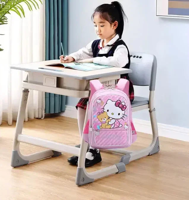 Height Adjustable Classroom Table w/ Mesh Basket Storage W600 - Cantilevered | CARRIE