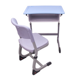 Height Adjustable Classroom Table w/ Metal Box Storage W600 - Cantilevered | CARRIE