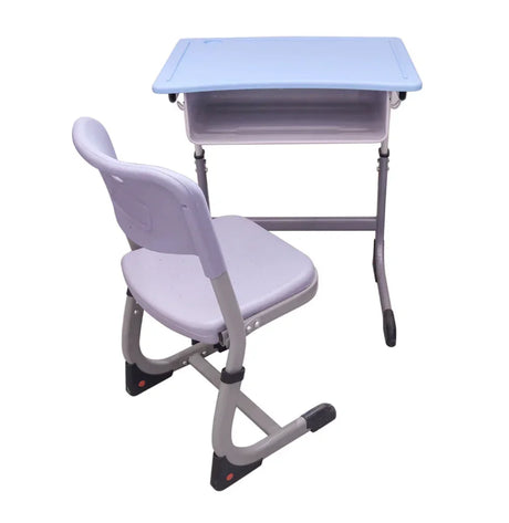 Height Adjustable Classroom Table w/ Mesh Basket Storage W600 - Cantilevered | CARRIE