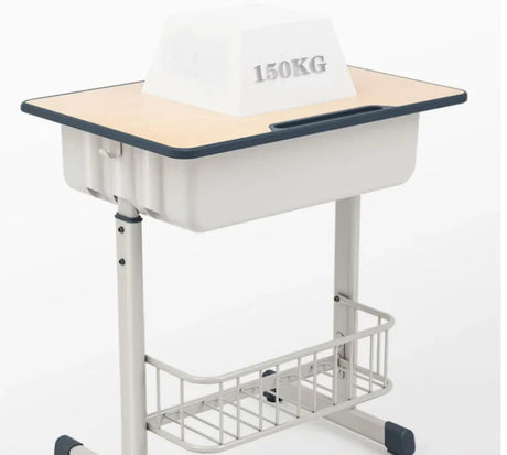 Height Adjustable Classroom Table w/ Storage W700 - Cantilevered | ALMA