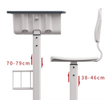 Height Adjustable Classroom Table w/ Storage W700 - Cantilevered | ALMA