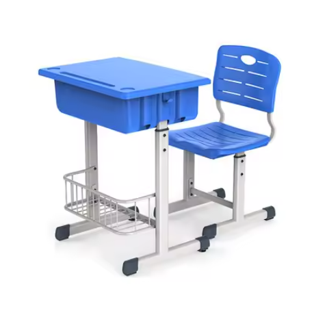 Height Adjustable Classroom Table w/ Storage W700 - Cantilevered | ALMA