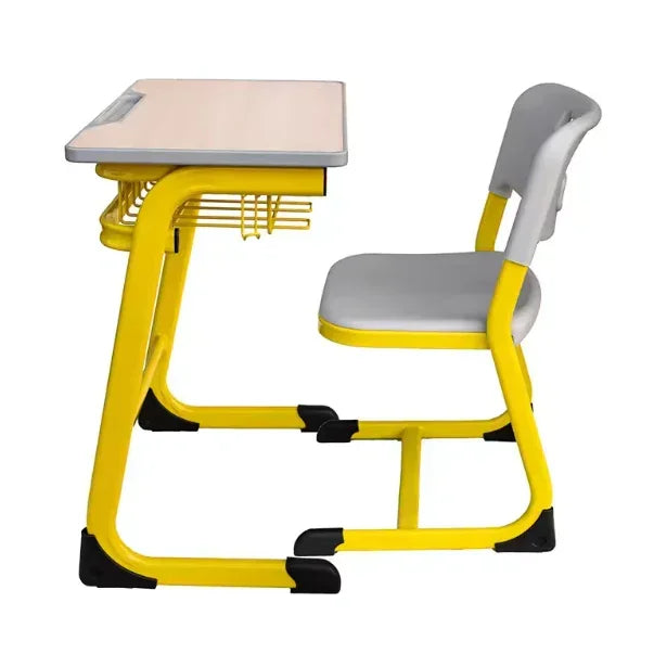  Height Adjustable; Classroom Table w/ Mesh Basket Storage W600 