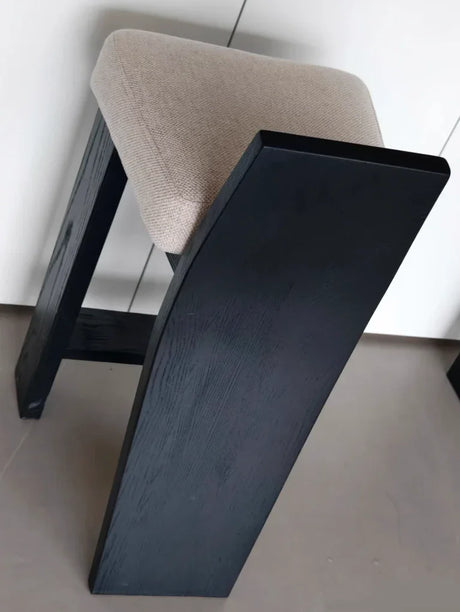 black accent bar chair silhouette
