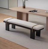 Wood Bench with Removable &amp; Washable Seat Cover | UMA