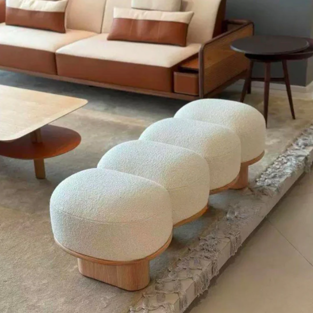 Modern Boucle Bench | VIHAAN