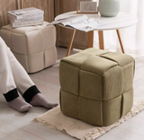 Woven Cube Pouf | LUMO