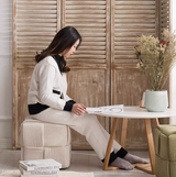 Woven Cube Pouf | LUMO