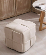 Woven Cube Pouf | LUMO