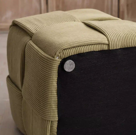 Woven Cube Pouf | LUMO