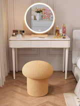 affordable Mushroom Bouclé Pouf Stool in Singapore