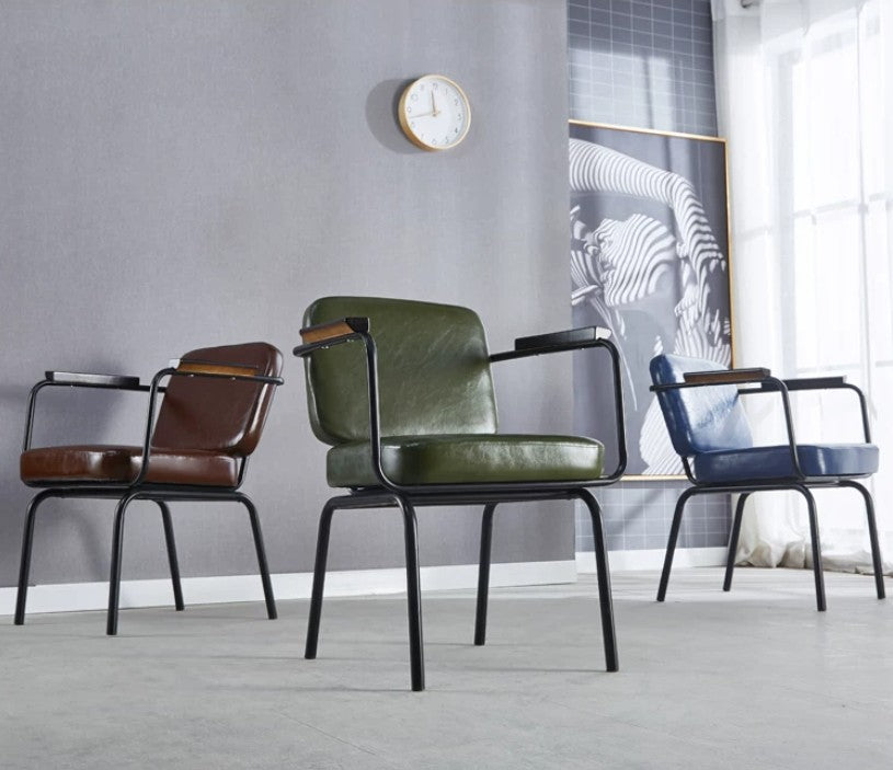 retro industrial arm chair