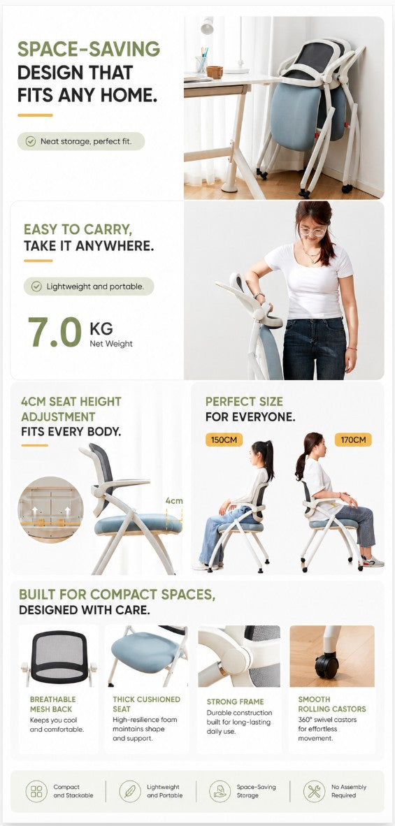 Training Armchair with Castors + Fixed Armrests + Tiltable Backrest | LIAM
