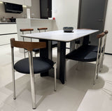 Stackable Dining Chair with Steel Frame | LUNA