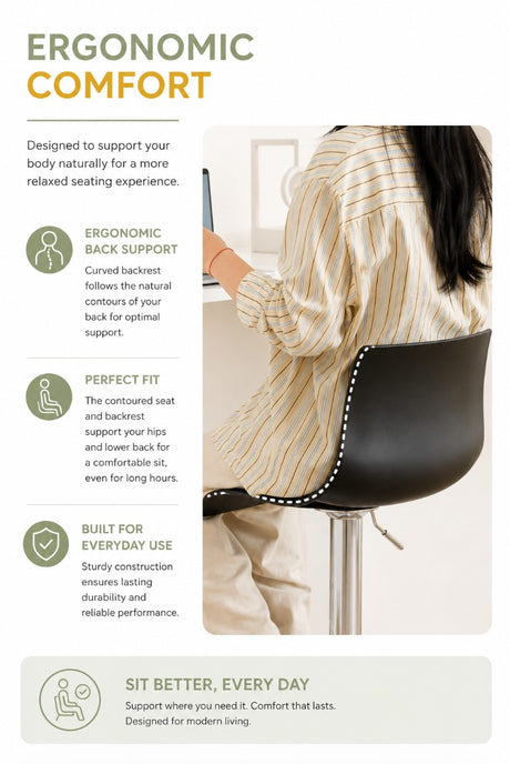 Height Adjustable Bar Stool | KALI