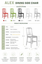 Native Neil Dining Side Chair - Aluminium 