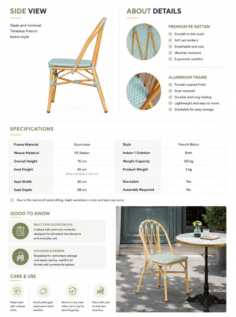 Outdoor Dining Side Chair | ELMA