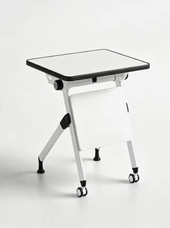 Foldable Training Table with Storage Rack and Wheels | RYAN