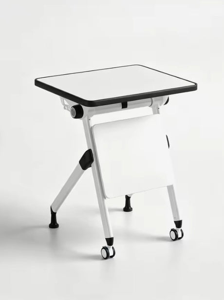 Foldable Training Table with Storage Rack and Wheels | RYAN