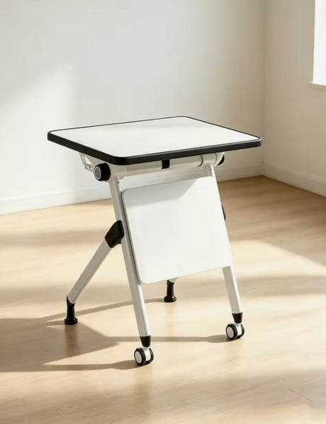 Foldable Training Table with Storage Rack and Wheels | RYAN