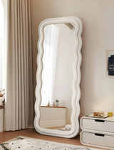 korean style mirror in white