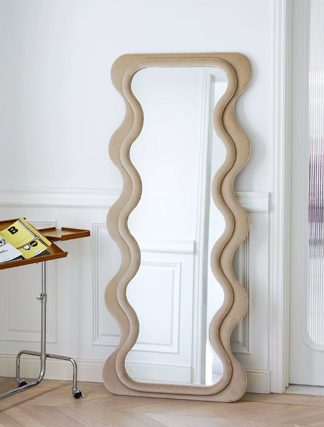 Wavy Full-Length Floor Mirror | OLIVIA