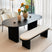 Black Wooden Bench