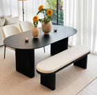 Black Wooden Bench