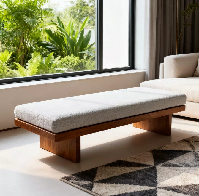 Wood Upholstered Dining Bench | UMA