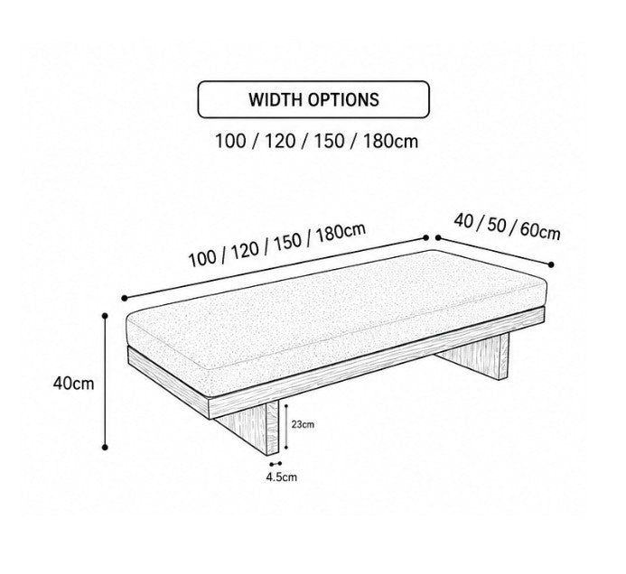 Wood Upholstered Dining Bench | UMA