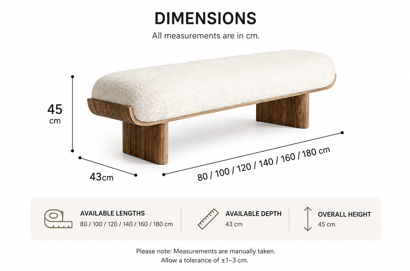 Wood Upholstered Dining Bench | URVI