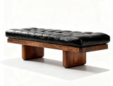 black leather bench in Singapore for hotel