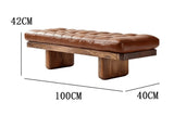 Tufted Leather Dining Bench | ISIKA