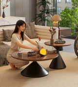 walnut wood coffee table