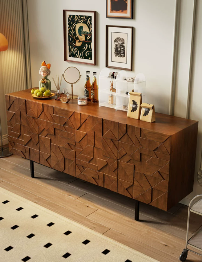 strong solid wood sideboard cabinet