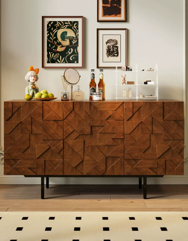 3 door sideboard cabinet