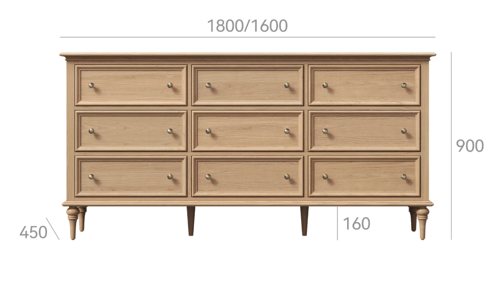 9-Drawer Chest of Drawers | FARIHIN