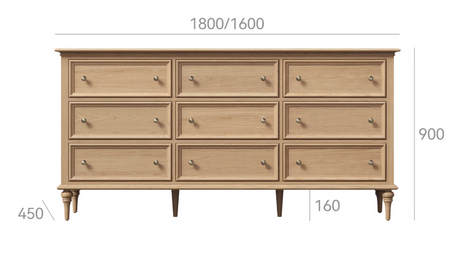 9-Drawer Chest of Drawers | FARIHIN
