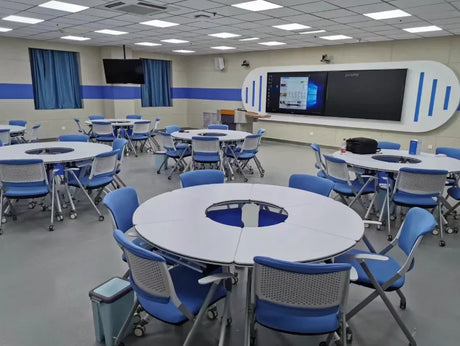 Fan-Shape Collaborative Foldable Table | VINCE