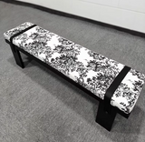 Wood Bench with Removable &amp; Washable Seat Cover | UMA