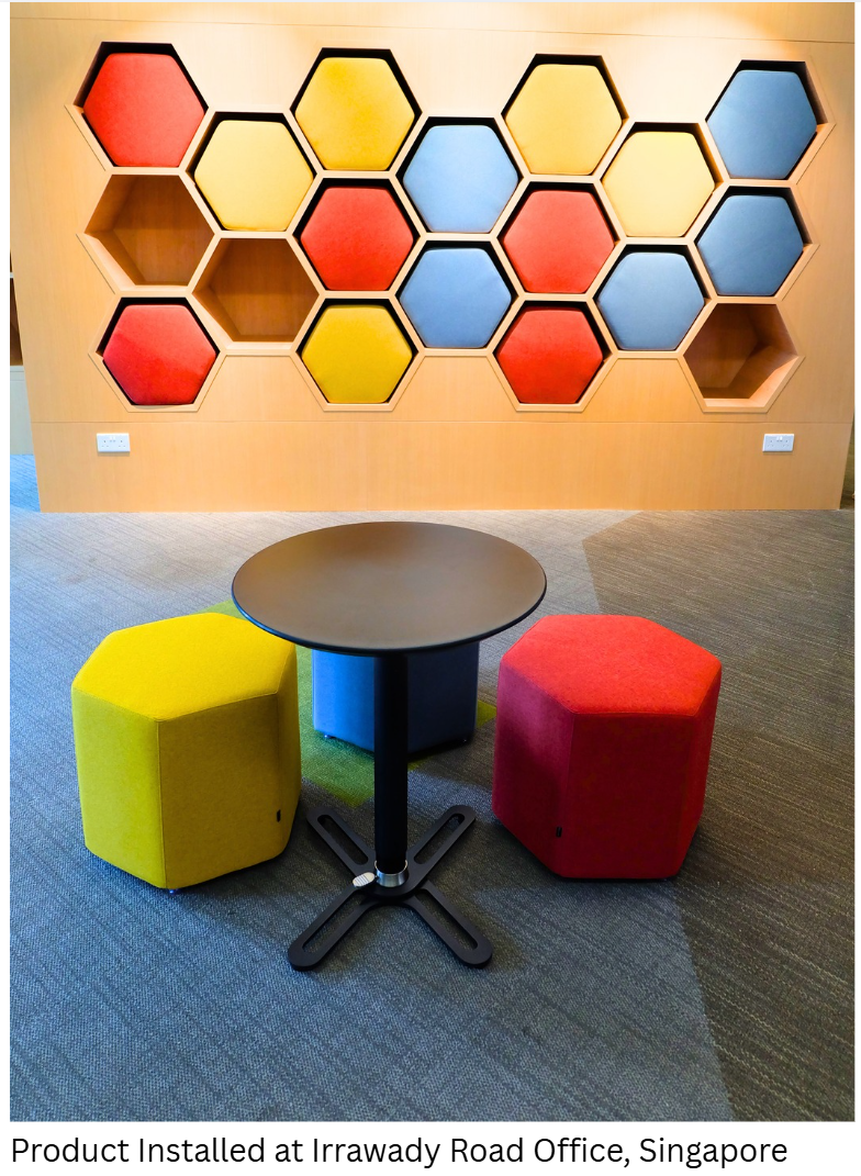 Hexagon Pouf / Stool | SHATKON