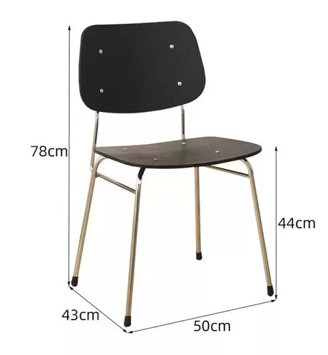 Dining Side Chair with Wood Seat | AVEN