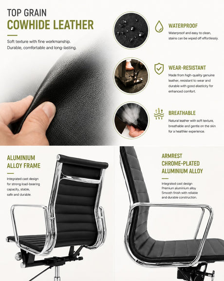 Aluminum Cantilevered Midback Office Chair | AERON
