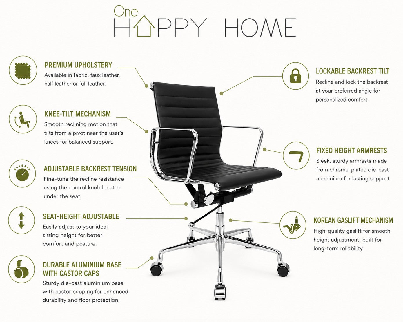 affordable eam midback office chair
