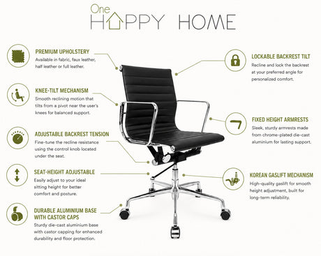 affordable eam midback office chair