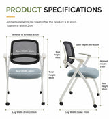 Training Armchair with Castors + Fixed Armrests + Tiltable Backrest | LIAM