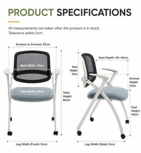 Training Armchair with Castors + Fixed Armrests + Tiltable Backrest | LIAM