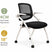 affordable training armchair with castors, foldable armrest and tiltable backrest