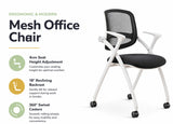 Training Armchair with Castors + Fixed Armrests + Tiltable Backrest | LIAM